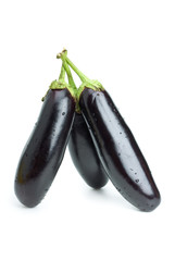 Three aubergines