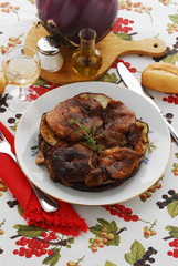 Tortino alle melanzane e funghi porcini - Contorni Toscani