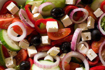 Close up of Greek Salad
