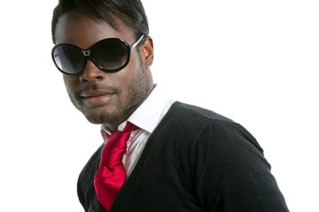 Androginous look black african model