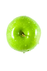 Nasser grüner Apfel