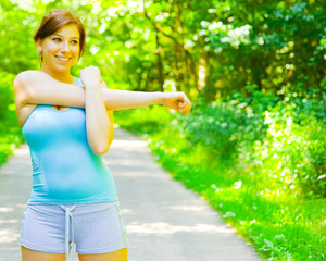 Young Woman Outdoor Workout