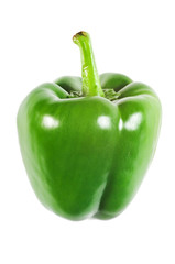Grüne isolierte Paprika