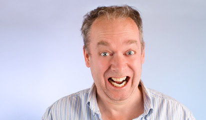 Fototapeta premium Smiling Middle Aged Man