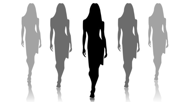 d&eacute;fil&eacute; de mannequins
