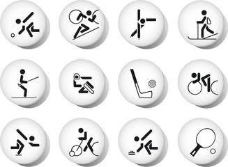 Set on sports subjects