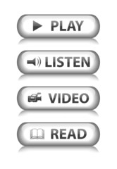 MEDIA Web Buttons (read video listen play watch player website)