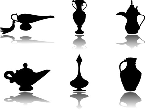 Set from a set of jugs and vases