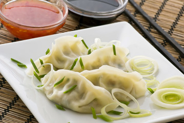 Asiatische Teigtaschen