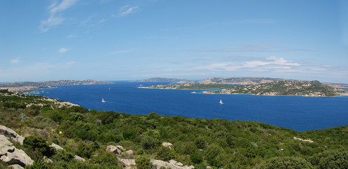 Fototapeta na wymiar Barche - arcipelago zakaz La Maddalena