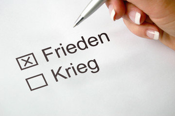 frieden und krieg