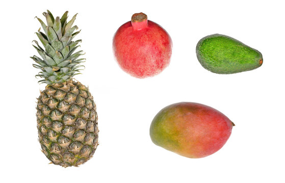 tropical fruits collection
