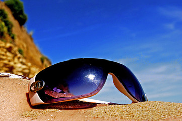 lunettes à la plage