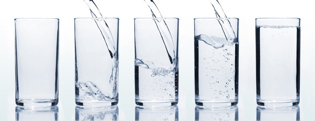 Wasserglas befüllen
