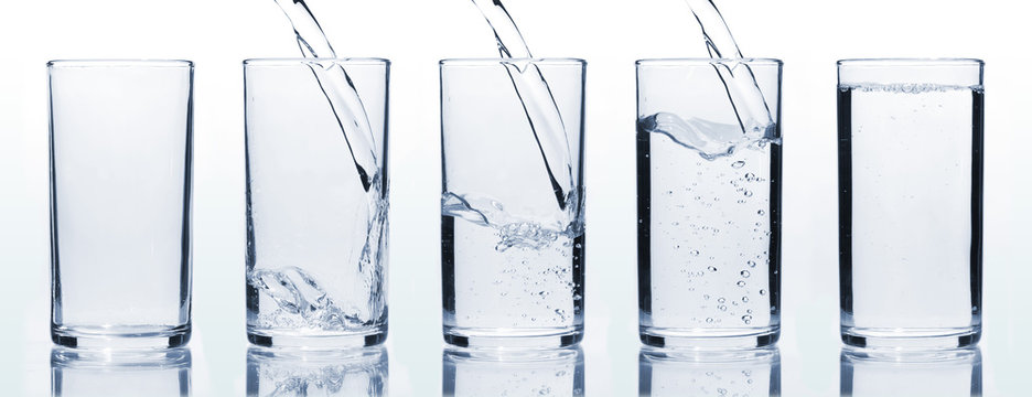 Wasserglas bef&uuml;llen