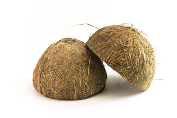 Kokosnuss Hälften