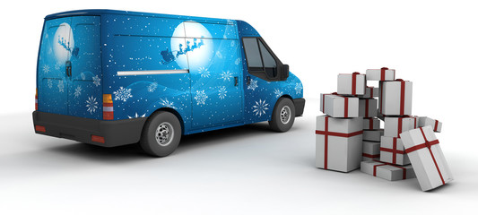 Christmas delivery van © Kirsty Pargeter