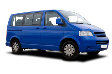 Blue Passenger Van