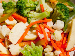 Various vegetables ready for cooking.