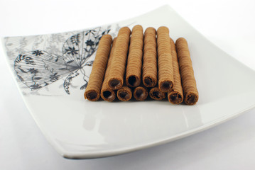wafer chocolate dessert