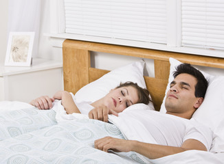 Attractive Couple Sleeping