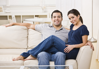 Obraz premium Couple on Couch