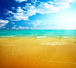 sand of beach and sea