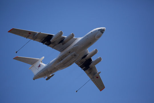 Russian VKS military jet airplane tanker