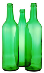 bottle from green glass
