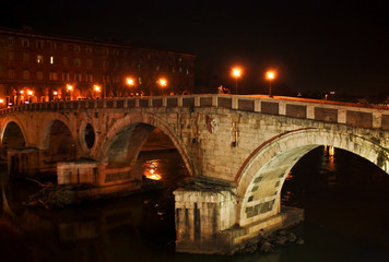 Fototapeta na wymiar Ponte Sisto - Trastevere, Rzym