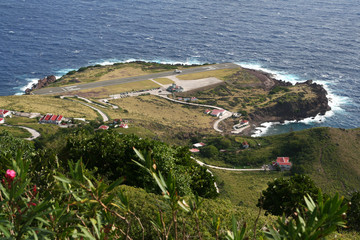 Flughafen Saba (kürzeste Landebahn der Welt / Karibik)
