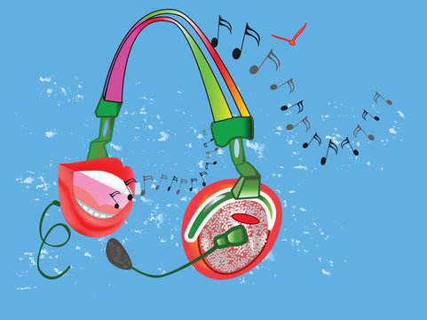 Headphones with lips