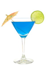 cocktail with blue Curacao