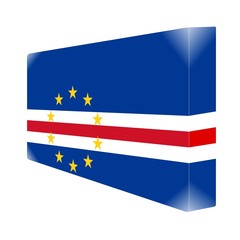 brique glassy avec drapeau du cap vert