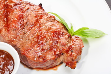 Juicy beef steak