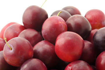 Red plums