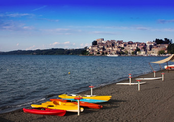 Spiaggia Di Anguillara Sabazia, Lazio, Italia