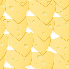 Abstract cheese background. Seamless. Vector illustration.