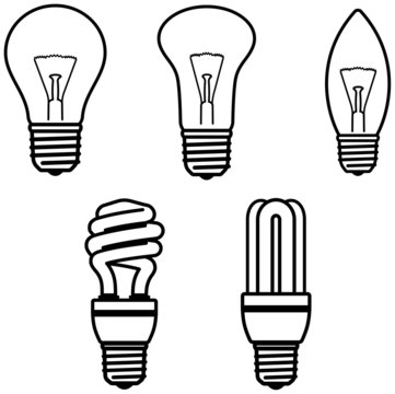 Light Bulbs – Vector illustration