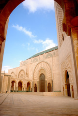 Fototapeta na wymiar II. Hassan Mosque, Casablanca, Maroko