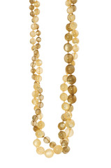 Pearl necklace isolated on the white