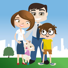 happy family illustration