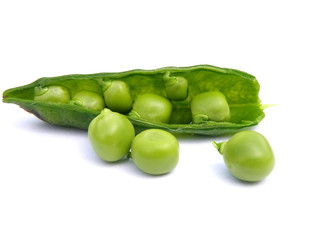 peas isolated on white background