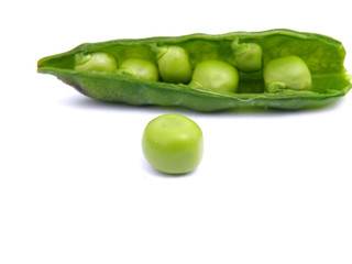peas isolated on white background