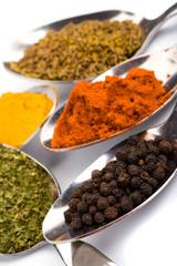 various ground spices