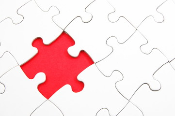 blank puzzle with missing piece