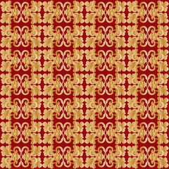 Royal red and gold  seamless