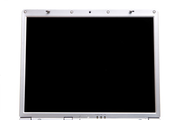 Notebook's screen isolated on white background