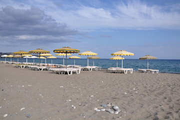 Deckchair on the beach