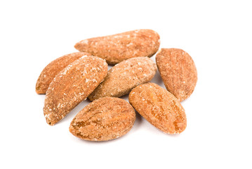 almond on white background